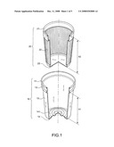 Plastic portable heat insulation cup diagram and image