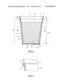 Plastic portable heat insulation cup diagram and image