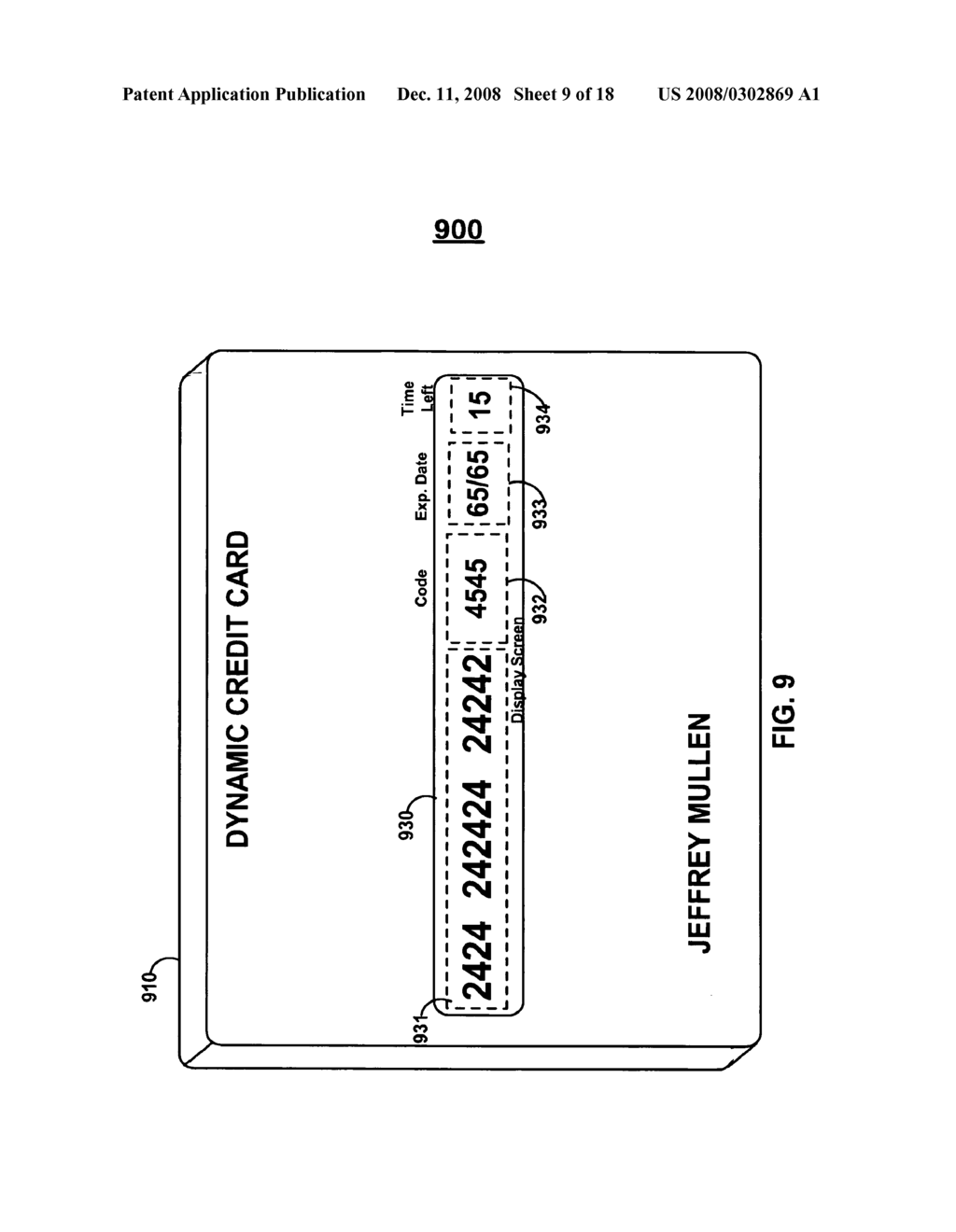 DYNAMIC CREDIT CARD WITH MAGNETIC STRIPE AND EMBEDDED ENCODER AND METHODS FOR USING THE SAME TO PROVIDE A COPY-PROOF CREDIT CARD - diagram, schematic, and image 10