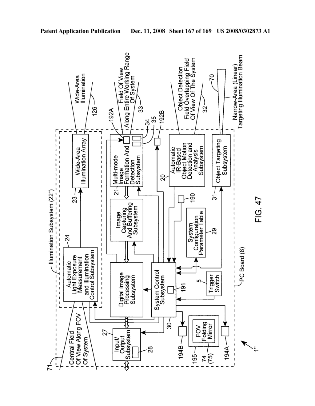 Digital image capture and processing system supporting automatic communication interface testing/detection and system configuration parameter (SCP) programming - diagram, schematic, and image 169