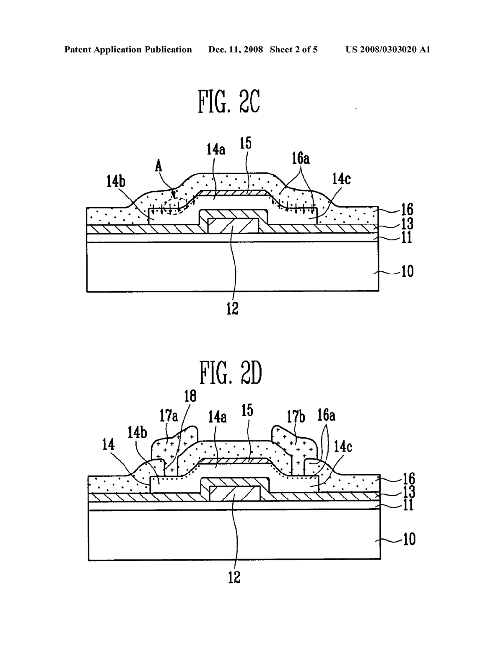 Thin film transistor, flat panel display device having the same, and associated methods - diagram, schematic, and image 03