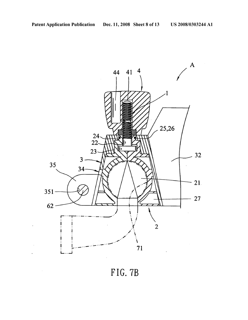 Securing device for connecting biycle rack to vehicle - diagram, schematic, and image 09