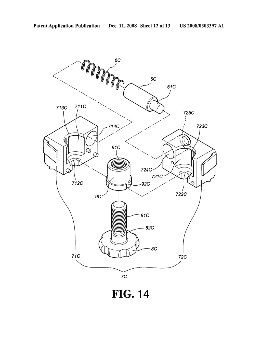 Securing device for a drawer slide - diagram, schematic, and image 13