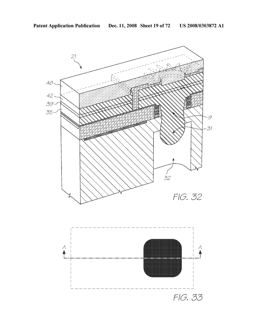 NOZZLE ARRANGEMENT FOR AN INKJET PRINTER CONFIGURED TO MINIMIZE THERMAL LOSSES - diagram, schematic, and image 20