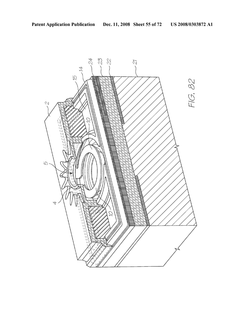 NOZZLE ARRANGEMENT FOR AN INKJET PRINTER CONFIGURED TO MINIMIZE THERMAL LOSSES - diagram, schematic, and image 56