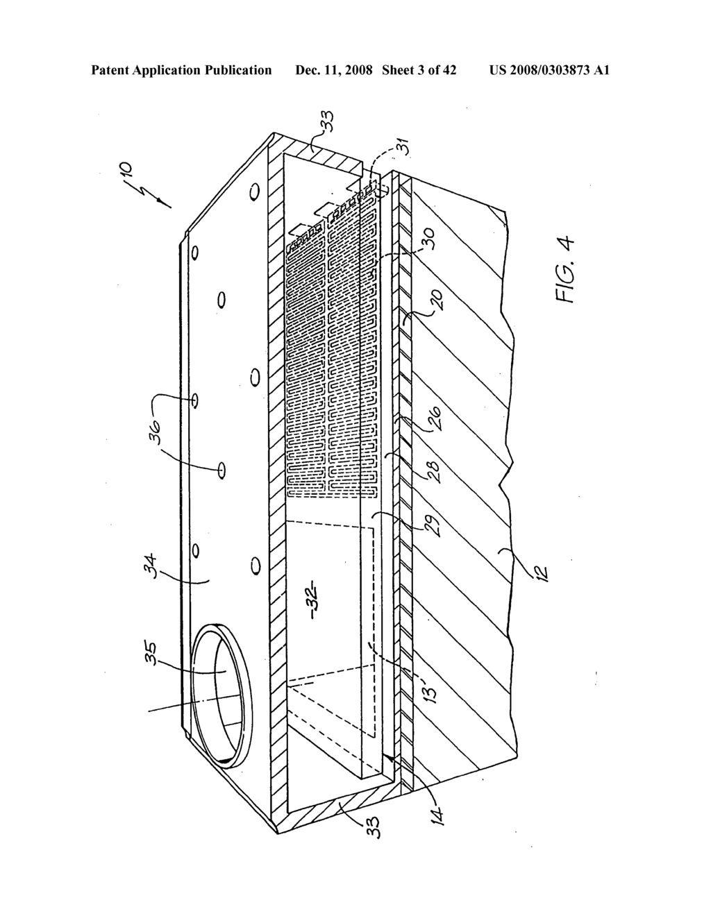 PRINTHEAD WITH RECIPROCATING CANTILEVERED THERMAL ACTUATORS - diagram, schematic, and image 04