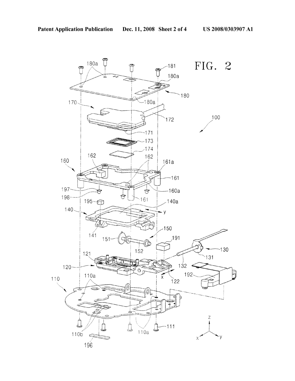 Shake correction module for photographing apparatus - diagram, schematic, and image 03