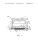 CAMERA MODULE WITH COMPACT PACKAGING OF IMAGE SENSOR CHIP diagram and image