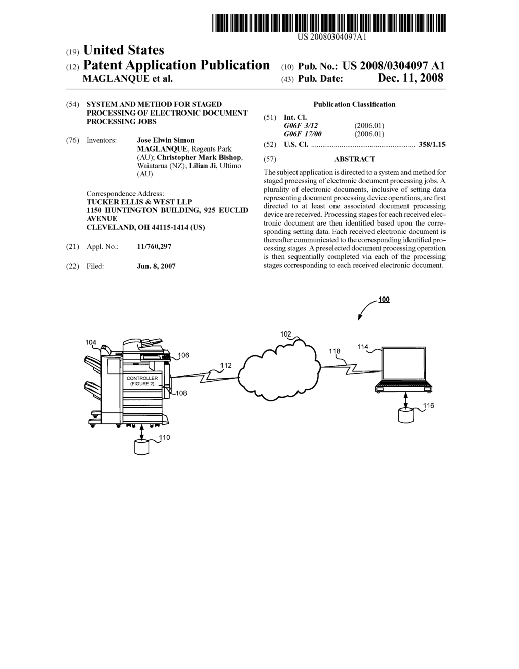 SYSTEM AND METHOD FOR STAGED PROCESSING OF ELECTRONIC DOCUMENT PROCESSING JOBS - diagram, schematic, and image 01