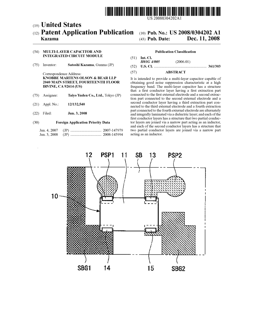 MULTI-LAYER CAPACITOR AND INTEGRATED CIRCUIT MODULE - diagram, schematic, and image 01