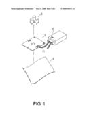 Positioning structure for luminous device diagram and image