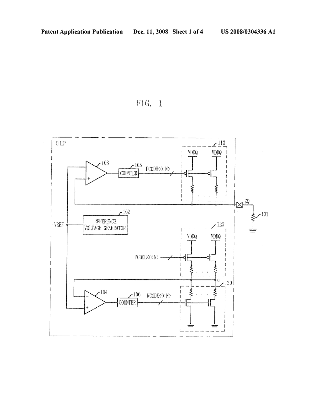 SEMICONDUCTOR MEMORY DEVICE WITH ZQ CALIBRATION - diagram, schematic, and image 02