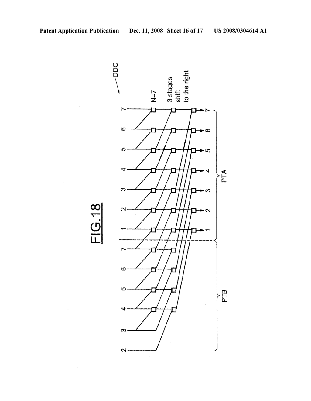 ELECTRONIC MULTIMODE DATA SHIFT DEVICE, IN PARTICULAR FOR CODING/DECODING WITH AN LDPC CODE - diagram, schematic, and image 17