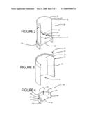 TUBULAR APPLICATOR FOR SOLID TOILETRY PRODUCT WITH AN INNER TUBULAR MEMBER HAVING NOTCHED HELICAL GROOVES diagram and image