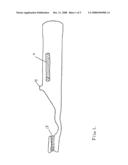 Toothbrush with toothpaste autodispenser diagram and image