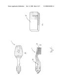 Toothbrush with toothpaste autodispenser diagram and image