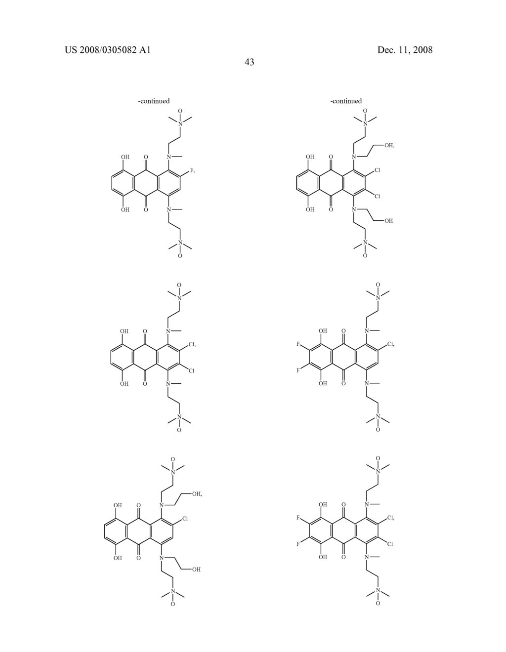 1,4-Bis-N-Oxide-5,8- Dihydroxyanthracenedione Compounds and the Use Thereof - diagram, schematic, and image 44