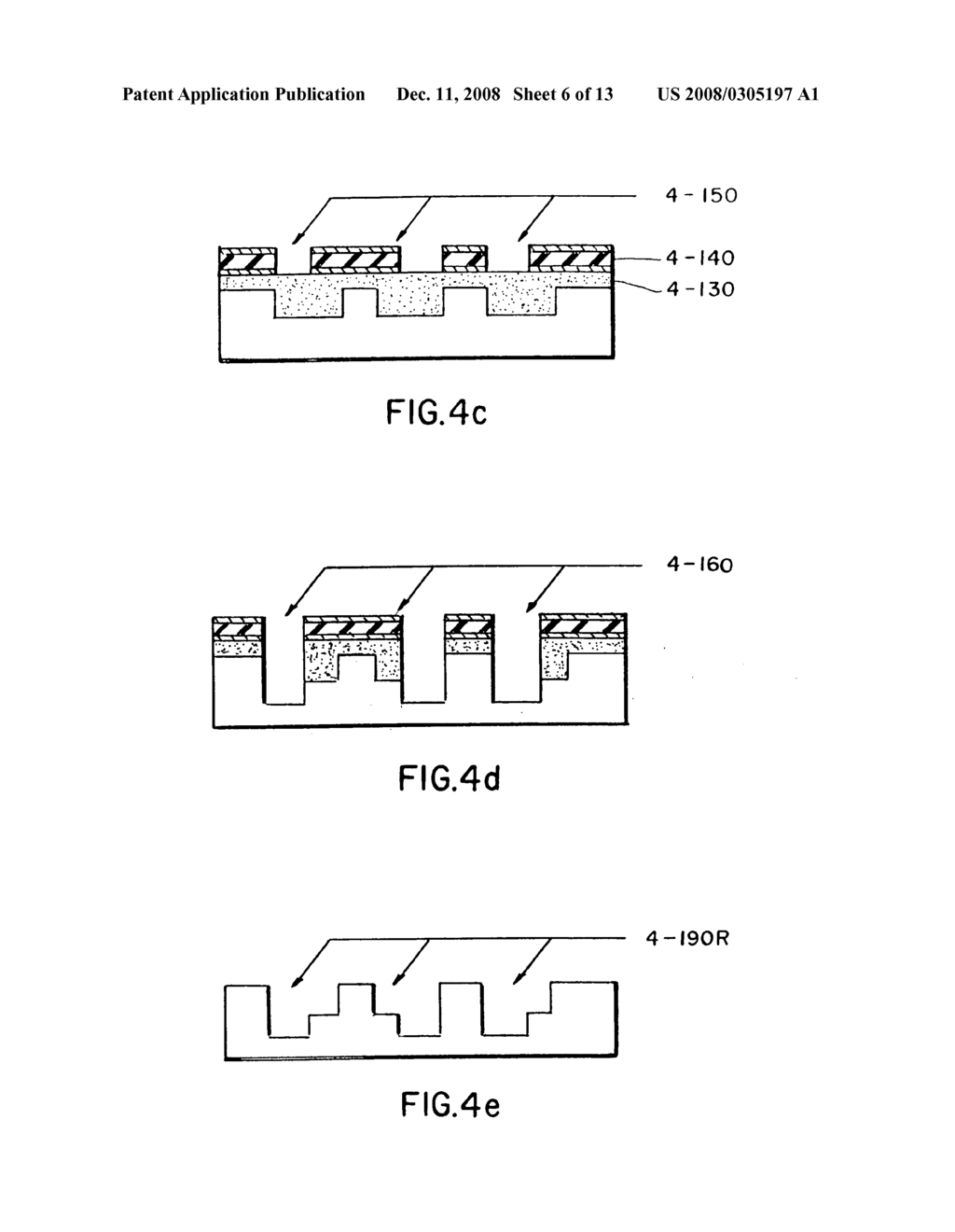 Method for fabricating dual damascene structures using photo-imprint lithography, methods for fabricating imprint lithography molds for dual damascene structures, materials for imprintable dielectrics and equipment for photo-imprint lithography used in dual damascene patterning - diagram, schematic, and image 07