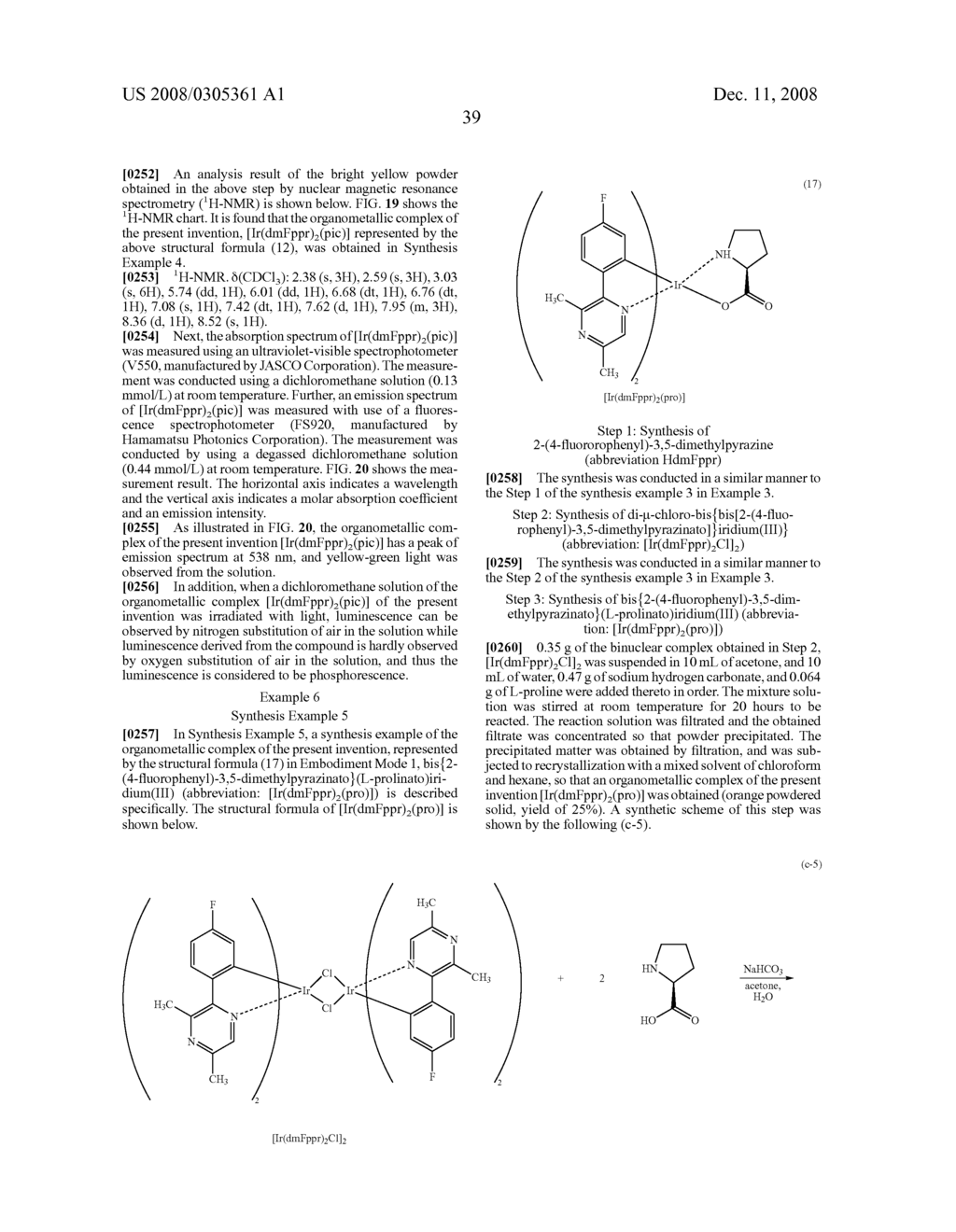 Organometallic Complex, and Light-Emitting Material, Light-Emitting Element, Light-Emitting Device and Electronic Device - diagram, schematic, and image 63