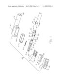 Connector assembly with improved strain relief structure diagram and image