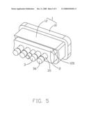 Connector assembly with improved strain relief structure diagram and image