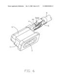 Connector assembly with improved strain relief structure diagram and image