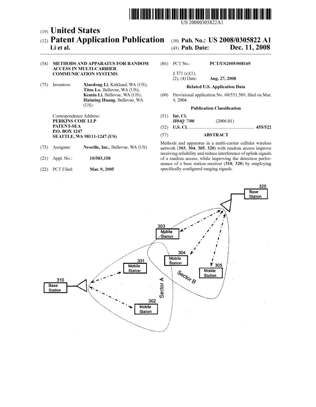 Methods and Apparatus for Random Access in Multi-Carrier Communication Systems - diagram, schematic, and image 01