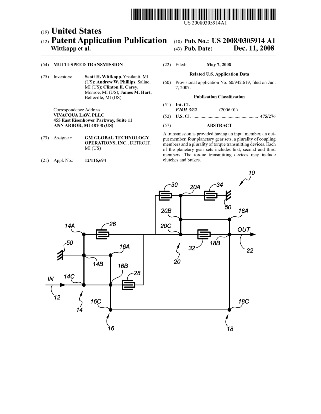 MULTI-SPEED TRANSMISSION - diagram, schematic, and image 01