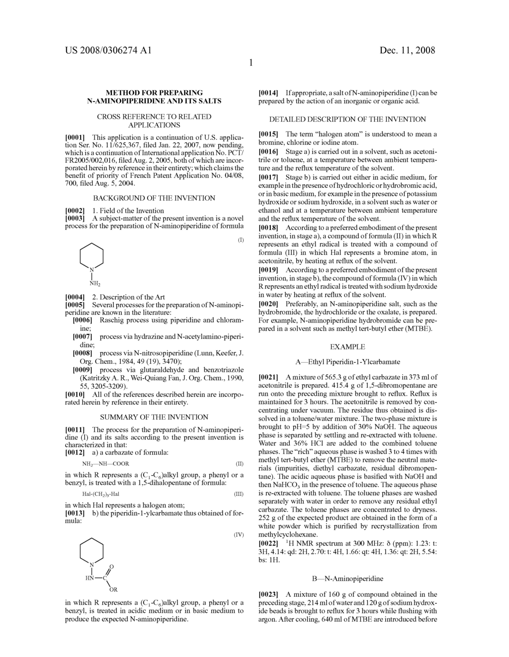 METHOD FOR PREPARING N-AMINOPIPERIDINE AND ITS SALTS - diagram, schematic, and image 02