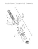 DEFLECTION ROD SYSTEM FOR SPINE IMPLANT WITH END CONNECTORS AND METHOD diagram and image