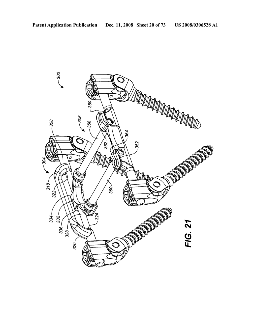 DEFLECTION ROD SYSTEM FOR SPINE IMPLANT WITH END CONNECTORS AND METHOD - diagram, schematic, and image 21