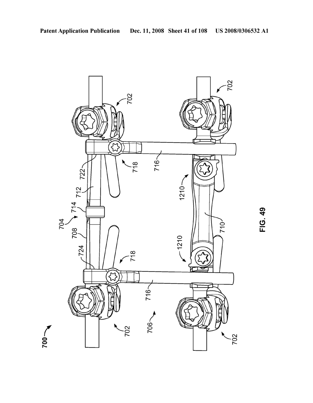 DEFLECTION ROD SYSTEM DIMENSIONED FOR DEFLECTION TO A LOAD CHARACTERISTIC FOR DYNAMIC STABILIZATION AND MOTION PRESERVATION SPINAL IMPLANTATION SYSTEM AND METHOD - diagram, schematic, and image 42