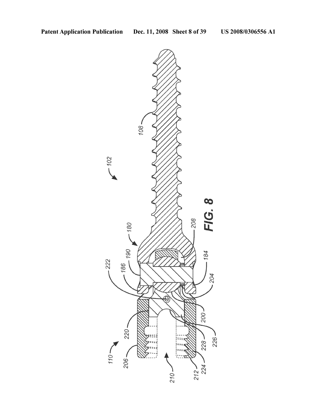 BONE ANCHOR WITH A CURVED MOUNTING ELEMENT FOR A DYNAMIC STABILIZATION AND MOTION PRESERVATION SPINAL IMPLANTATION SYSTEM AND METHOD - diagram, schematic, and image 09