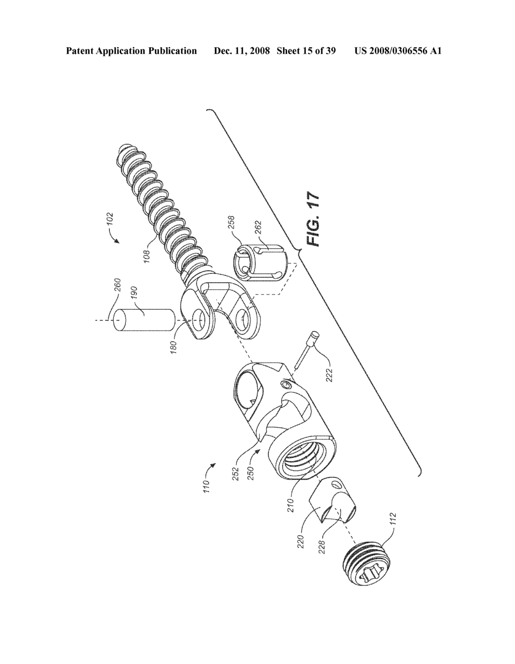 BONE ANCHOR WITH A CURVED MOUNTING ELEMENT FOR A DYNAMIC STABILIZATION AND MOTION PRESERVATION SPINAL IMPLANTATION SYSTEM AND METHOD - diagram, schematic, and image 16