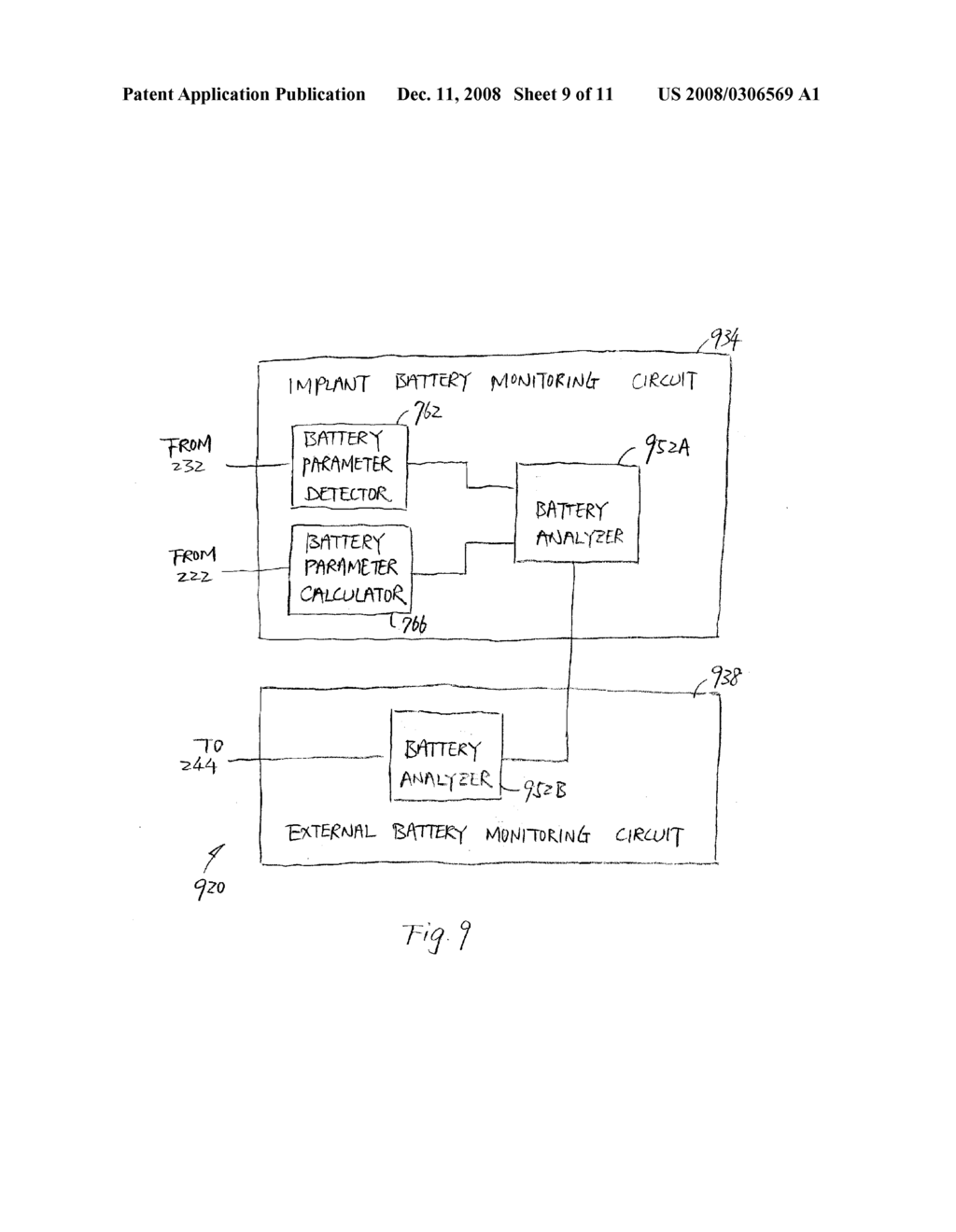 METHOD AND APPARATUS FOR MONITORING BATTERY STATUS OF IMPLANTABLE MEDICAL DEVICE - diagram, schematic, and image 10