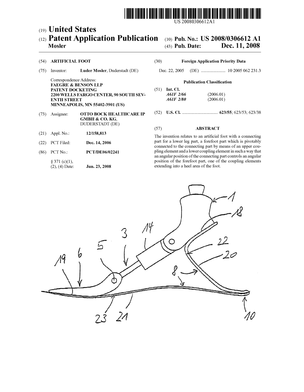 Artificial Foot - diagram, schematic, and image 01