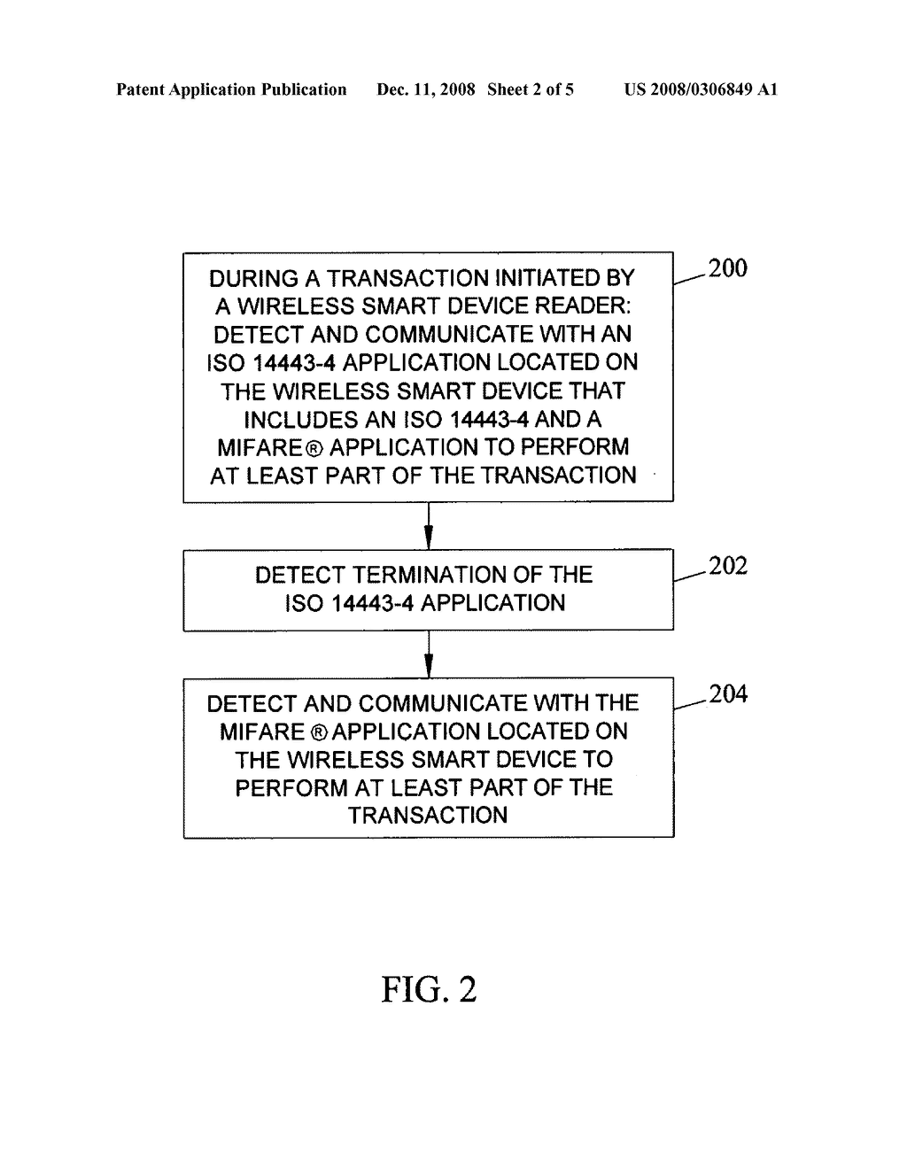 Methods, systems and computer program products for interacting with ISO 14443-4 and MIFARE applications on the same wireless smart device during a common transaction - diagram, schematic, and image 03