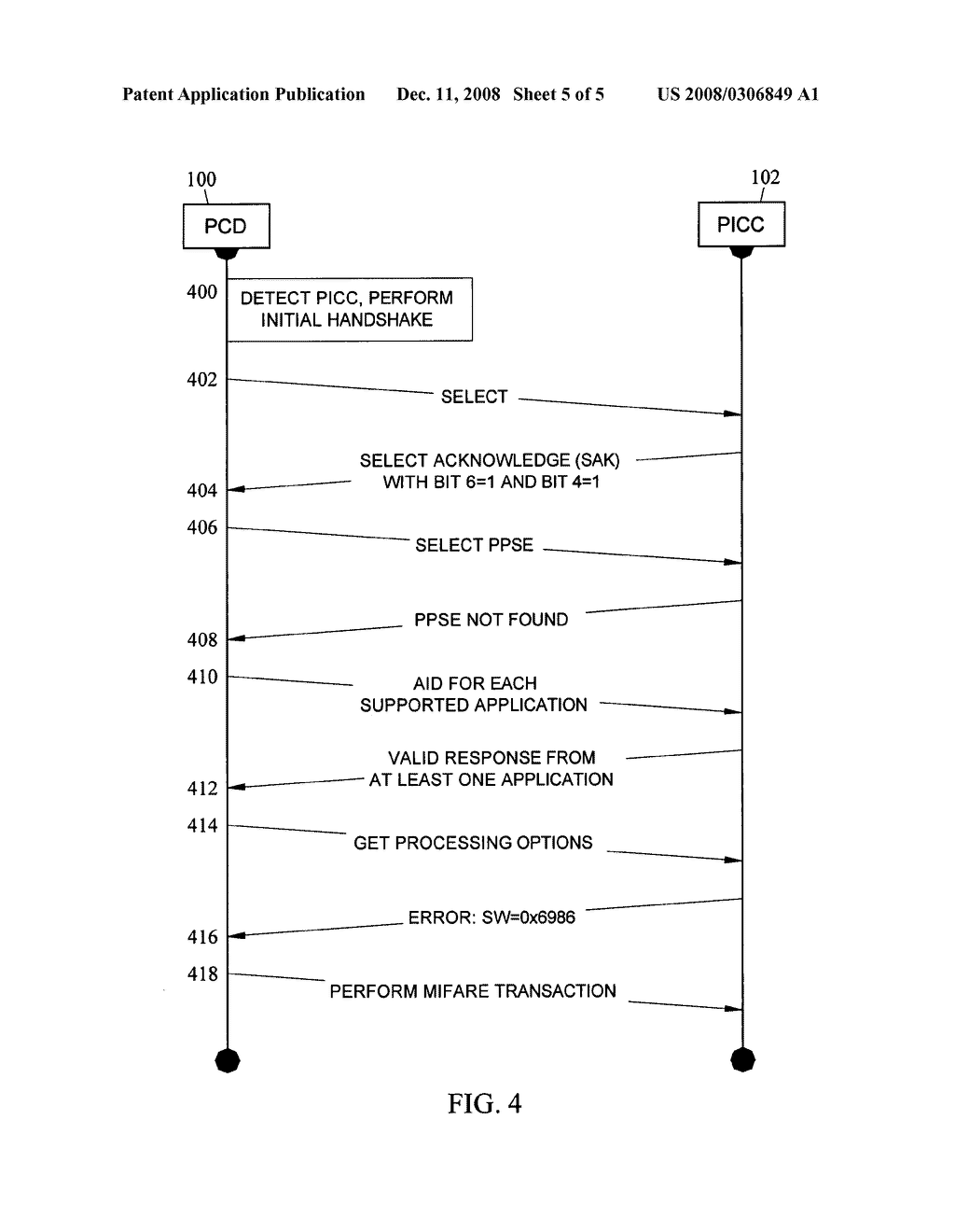 Methods, systems and computer program products for interacting with ISO 14443-4 and MIFARE applications on the same wireless smart device during a common transaction - diagram, schematic, and image 06
