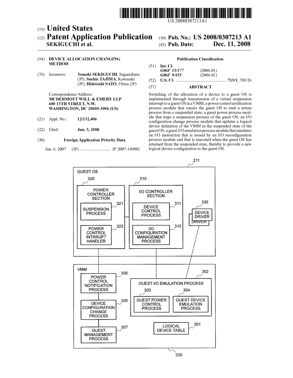 DEVICE ALLOCATION CHANGING METHOD - diagram, schematic, and image 01