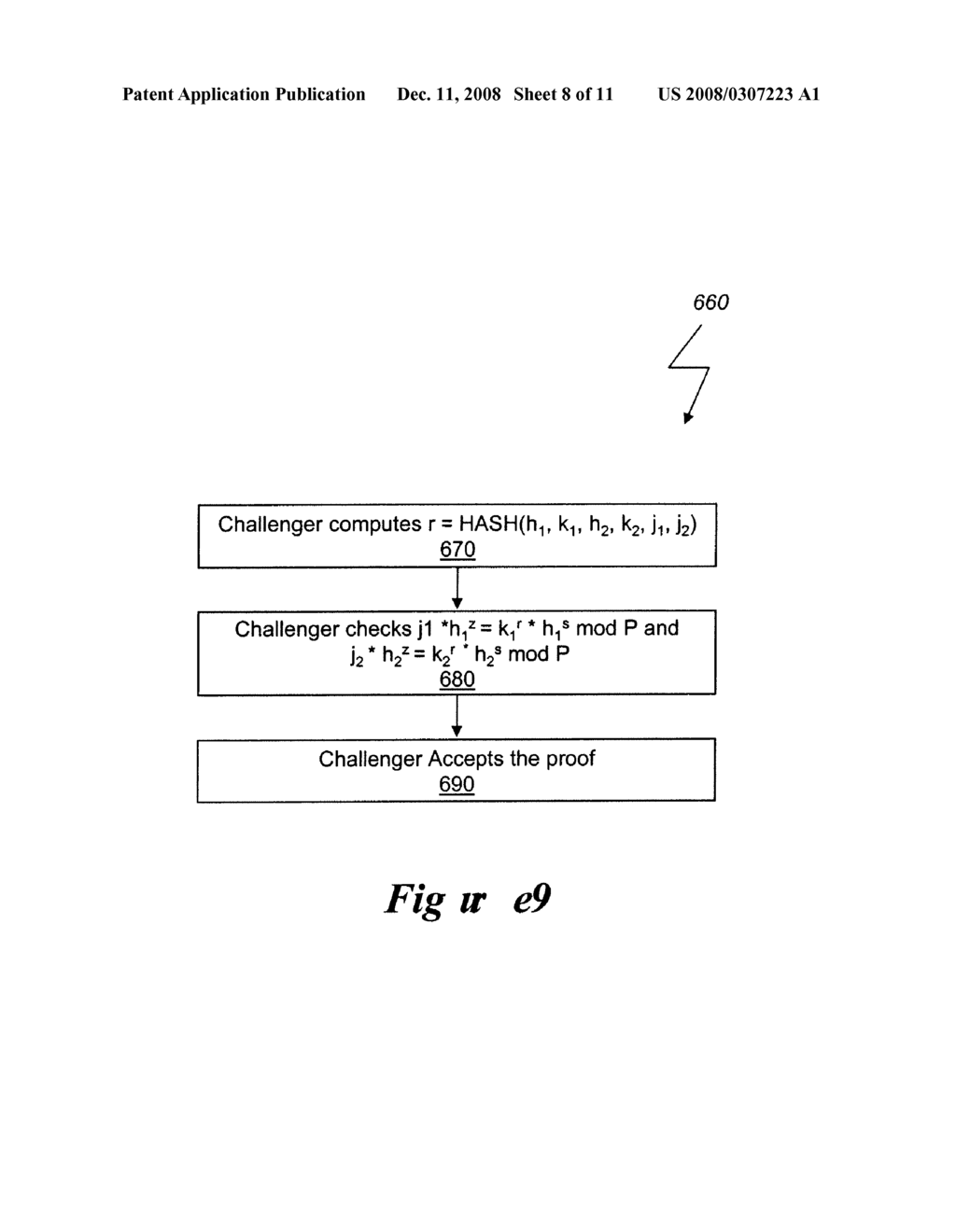 APPARATUS AND METHOD FOR ISSUER BASED REVOCATION OF DIRECT PROOF AND DIRECT ANONYMOUS ATTESTATION - diagram, schematic, and image 09