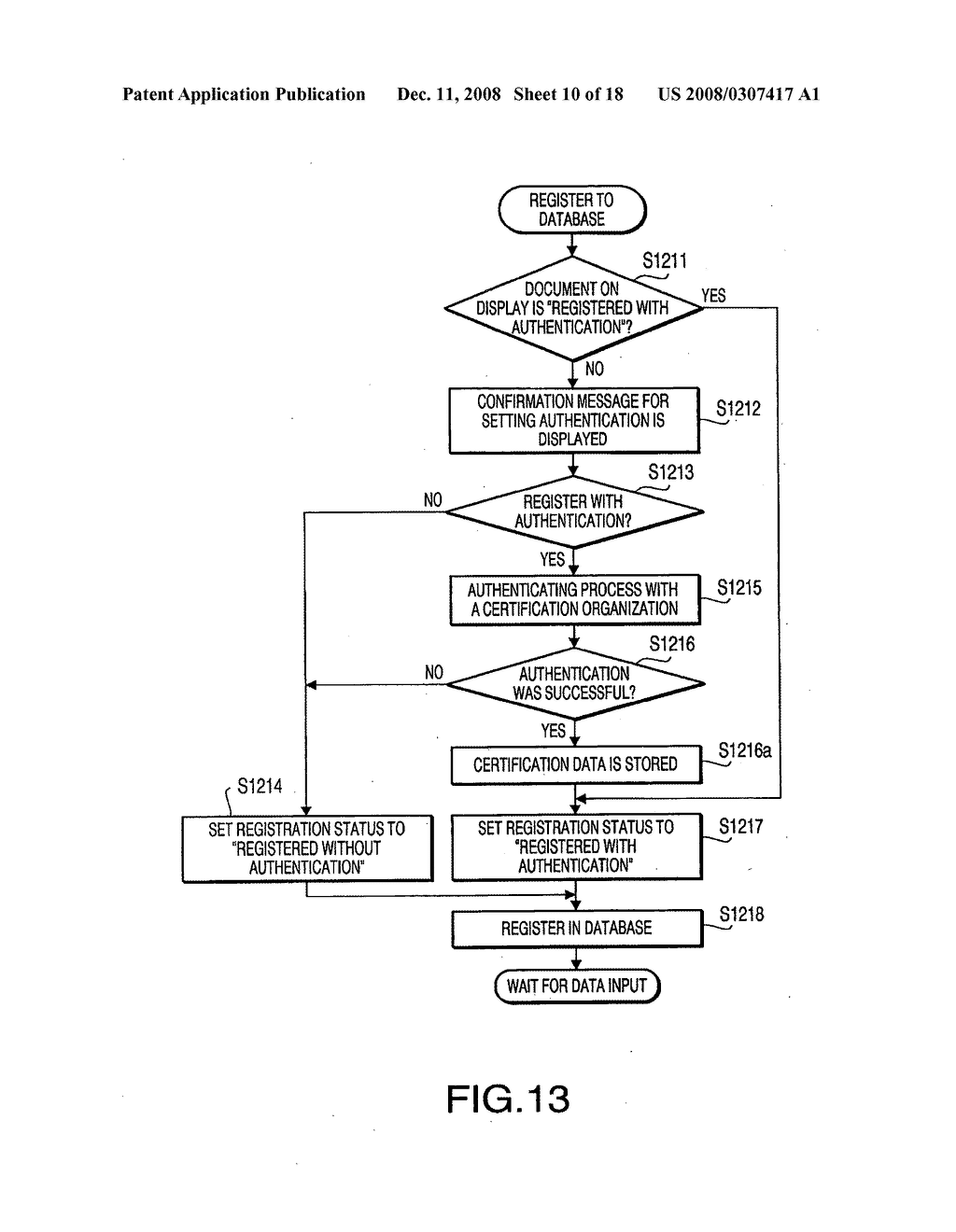 Document registration system, information processing apparatus, and computer usable medium therefor - diagram, schematic, and image 11
