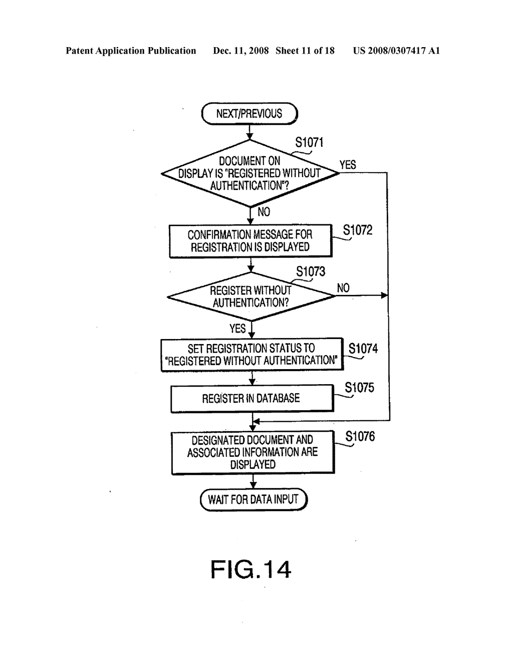 Document registration system, information processing apparatus, and computer usable medium therefor - diagram, schematic, and image 12