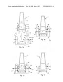 Method for Fixing a Clothing Strip on a Flat Rod, Clothing Clip and Pressing Tool for Machining a Clothing Clip diagram and image