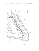 EXHAUST CASING HUB COMPRISING STRESS-DISTRIBUTING RIBS diagram and image