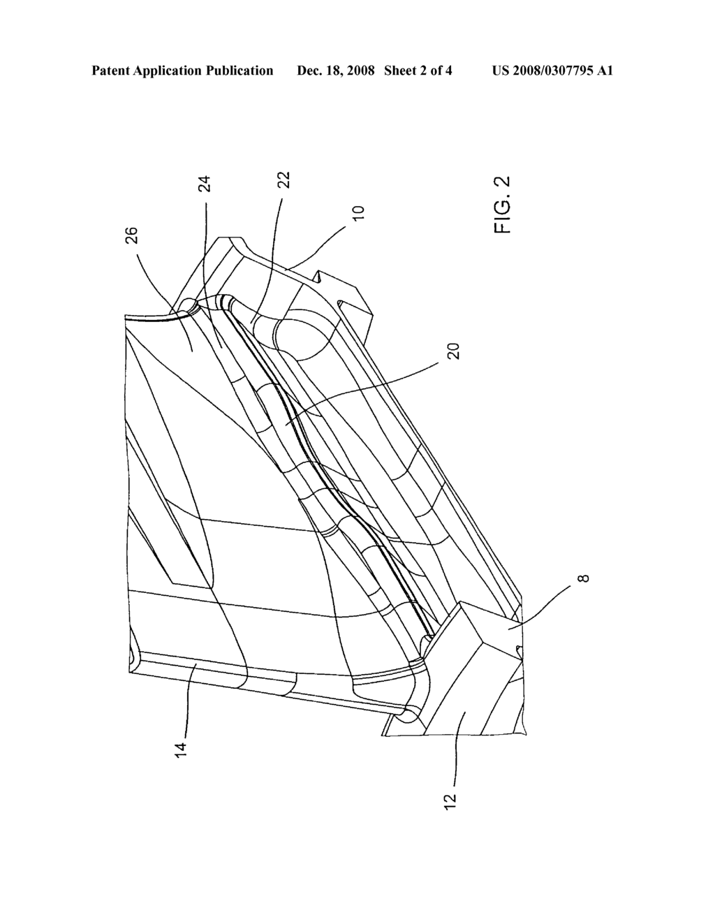 EXHAUST CASING HUB COMPRISING STRESS-DISTRIBUTING RIBS - diagram, schematic, and image 03