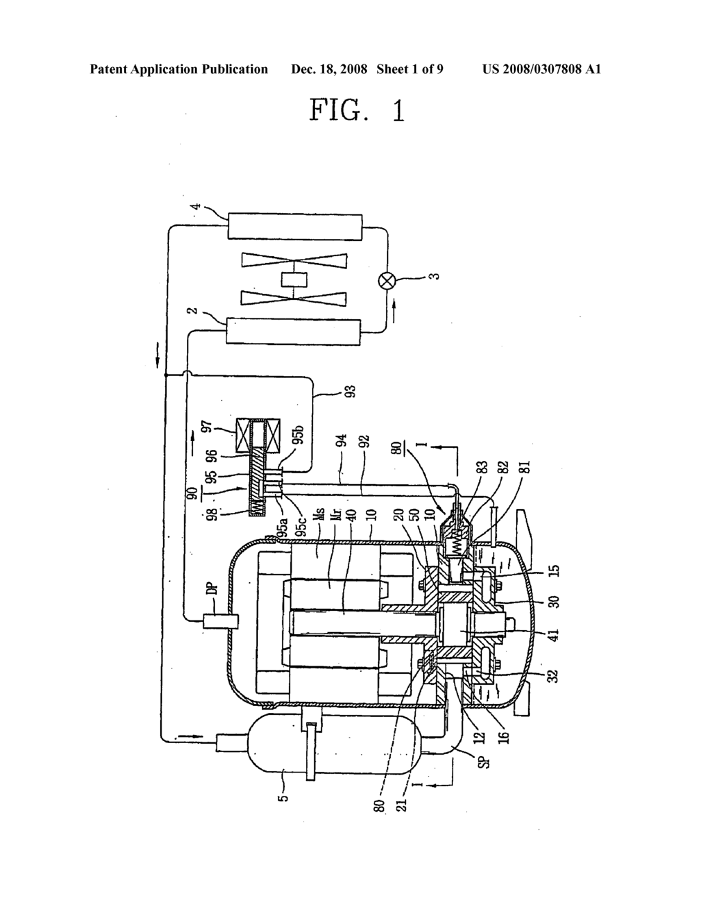 Capacity Variable Device for Rotary Compressor and Driving Method of Air Conditioner Having the Same - diagram, schematic, and image 02