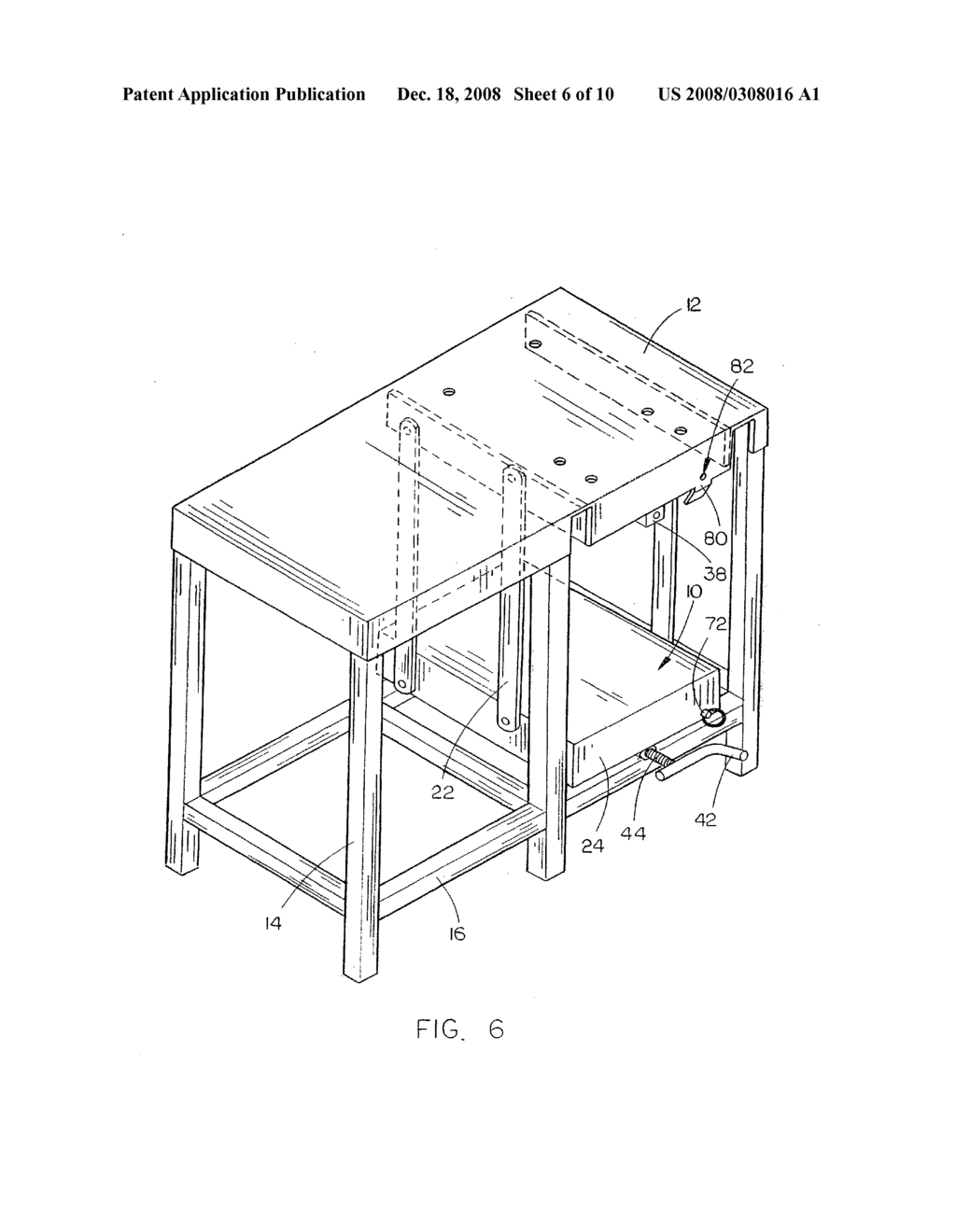 Swing-out workbench extension apparatus - diagram, schematic, and image 07