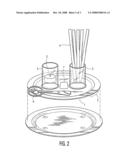 Cigar accessory tray diagram and image