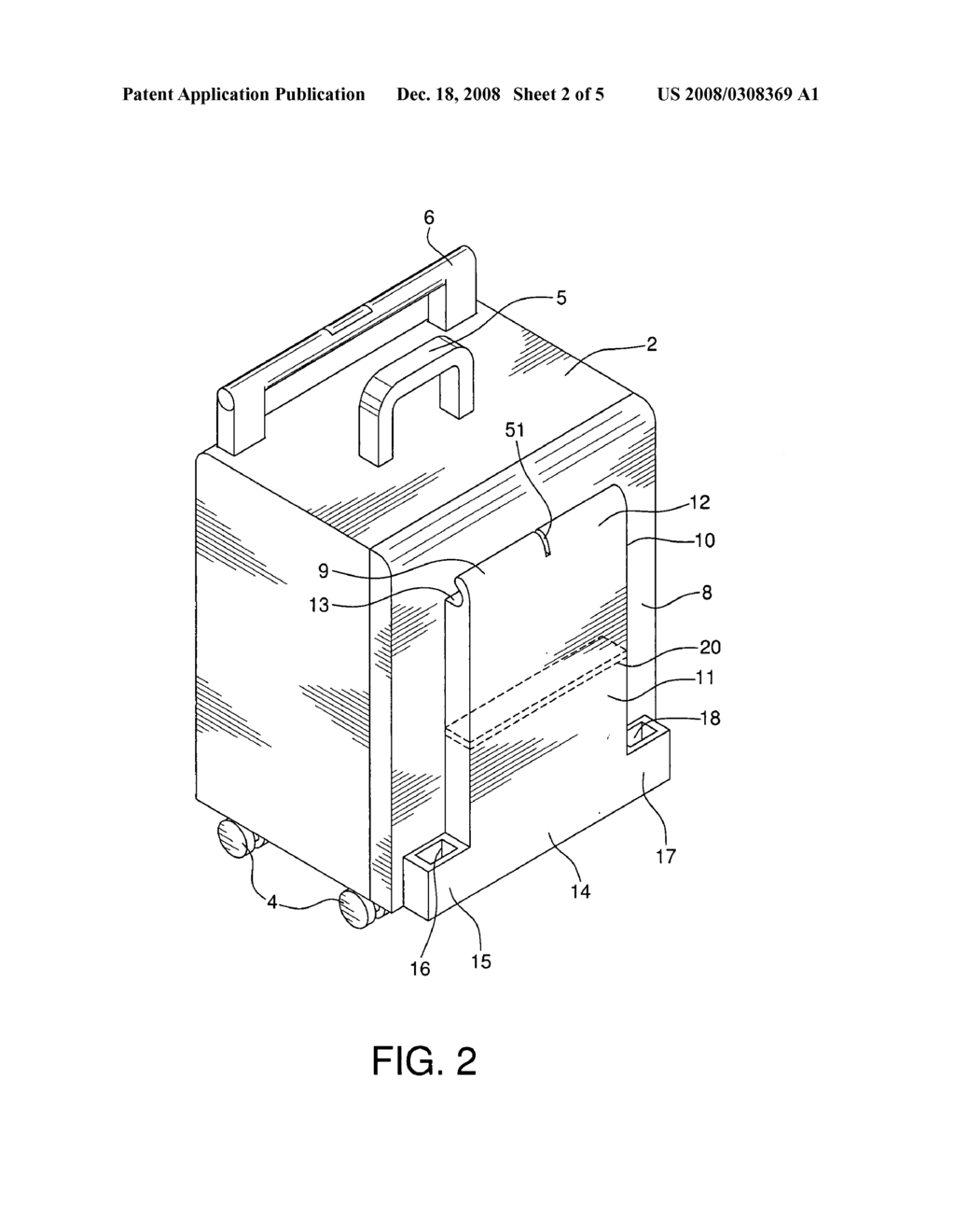 Luggage transport system - diagram, schematic, and image 03