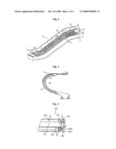 Newel Guide for Supporting a Handrail Traveling Over a Newel diagram and image